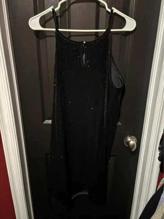 wild fable Black Sparkle Mini Slip Dress - Picture 3 of 3